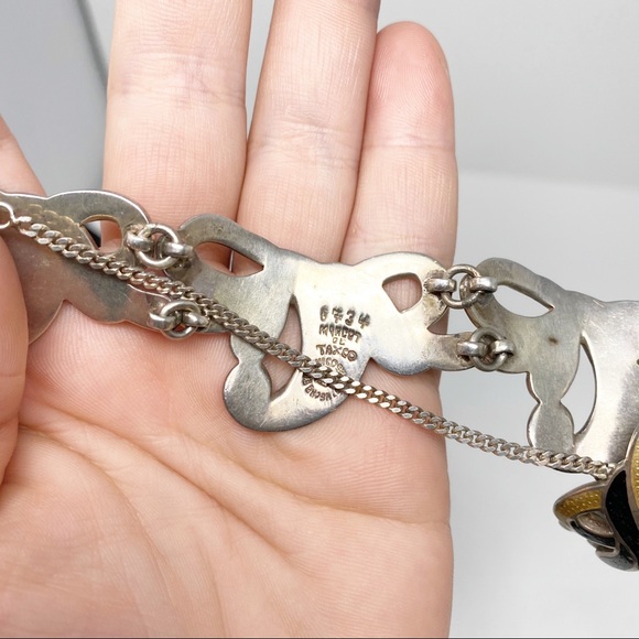 144 Vintage Margot de Taxco enamel bracelet 5734 - Picture 5 of 9